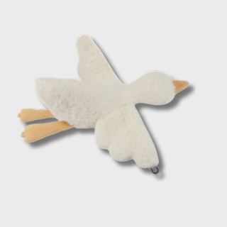 Игрушка для собак Утка Фло с пищалкой, белая