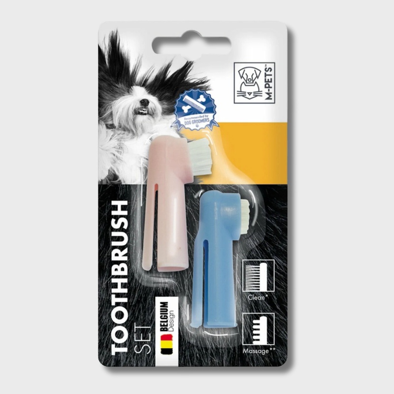 Зубная щетка-напальчник MPets, 2 шт.